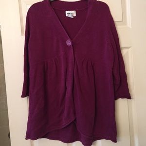 Plum heavy knit sweater