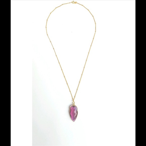 beautiful Pink tourmaline quartz necklace - Picture 3 of 5
