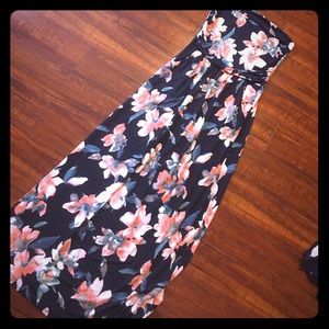 Strapless maxi dress