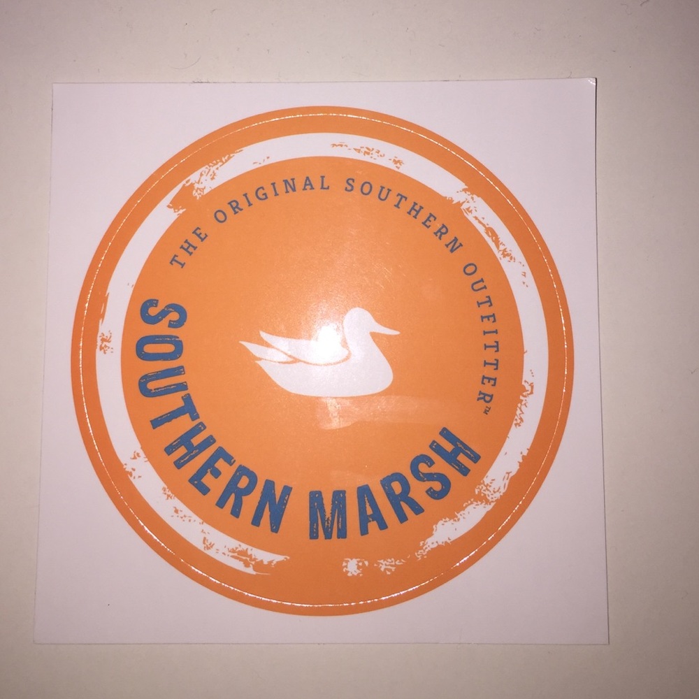 Peach Southern Marsh Sticker!