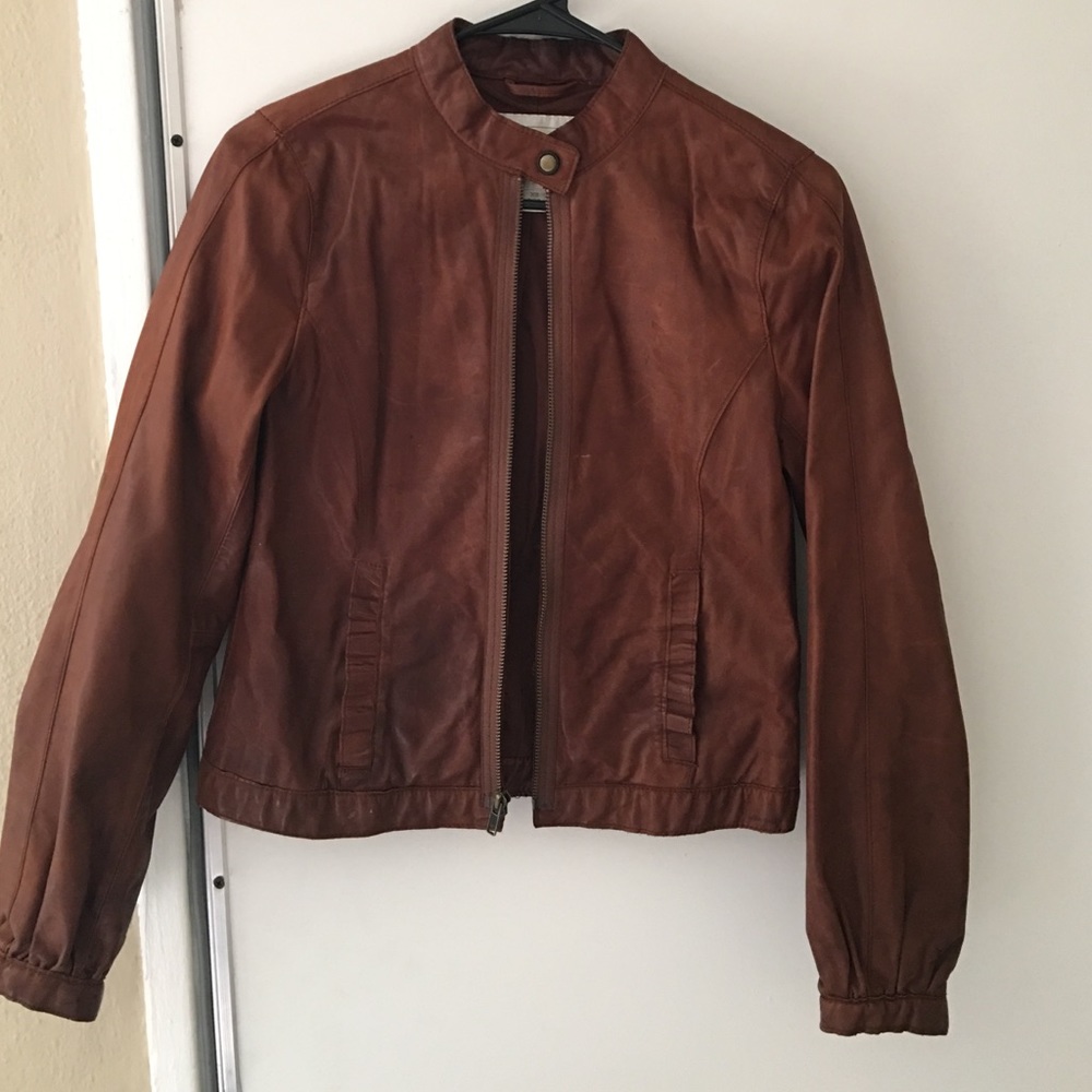 Brown rider jacket