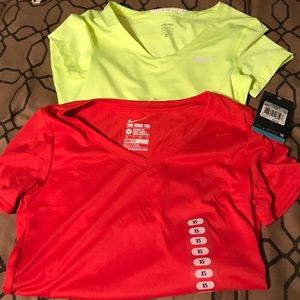 2 Nike v neck shirts