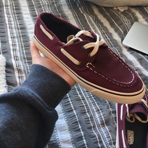 Maroon Sperrys