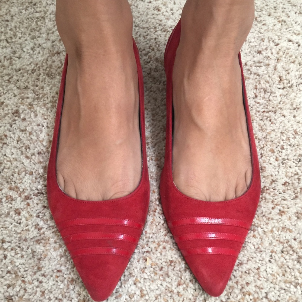Red Suede Marc Jacobs shoes size 35