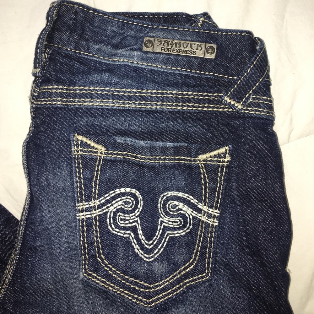 EXPRESS REROCK jeans size 4R boot cut