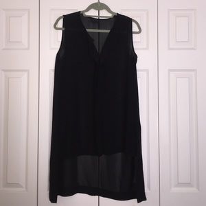 H&M sleeveless sheer high low top