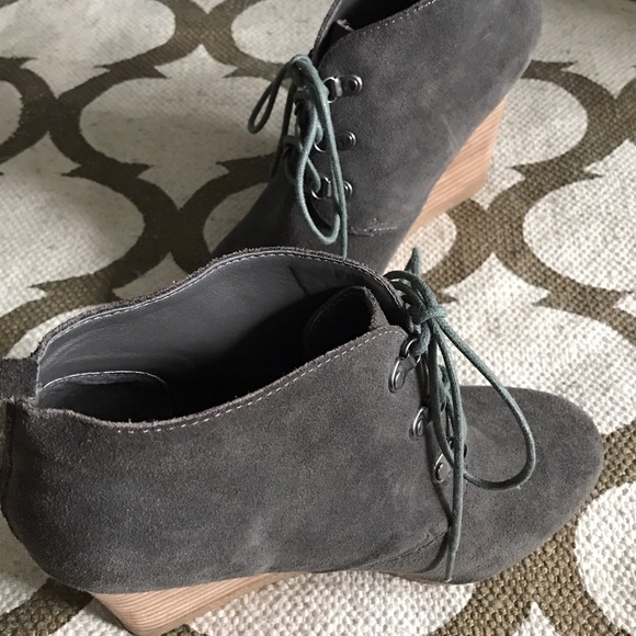 Size 9.5 Gray Suede Booties from Express - Picture 3 of 3