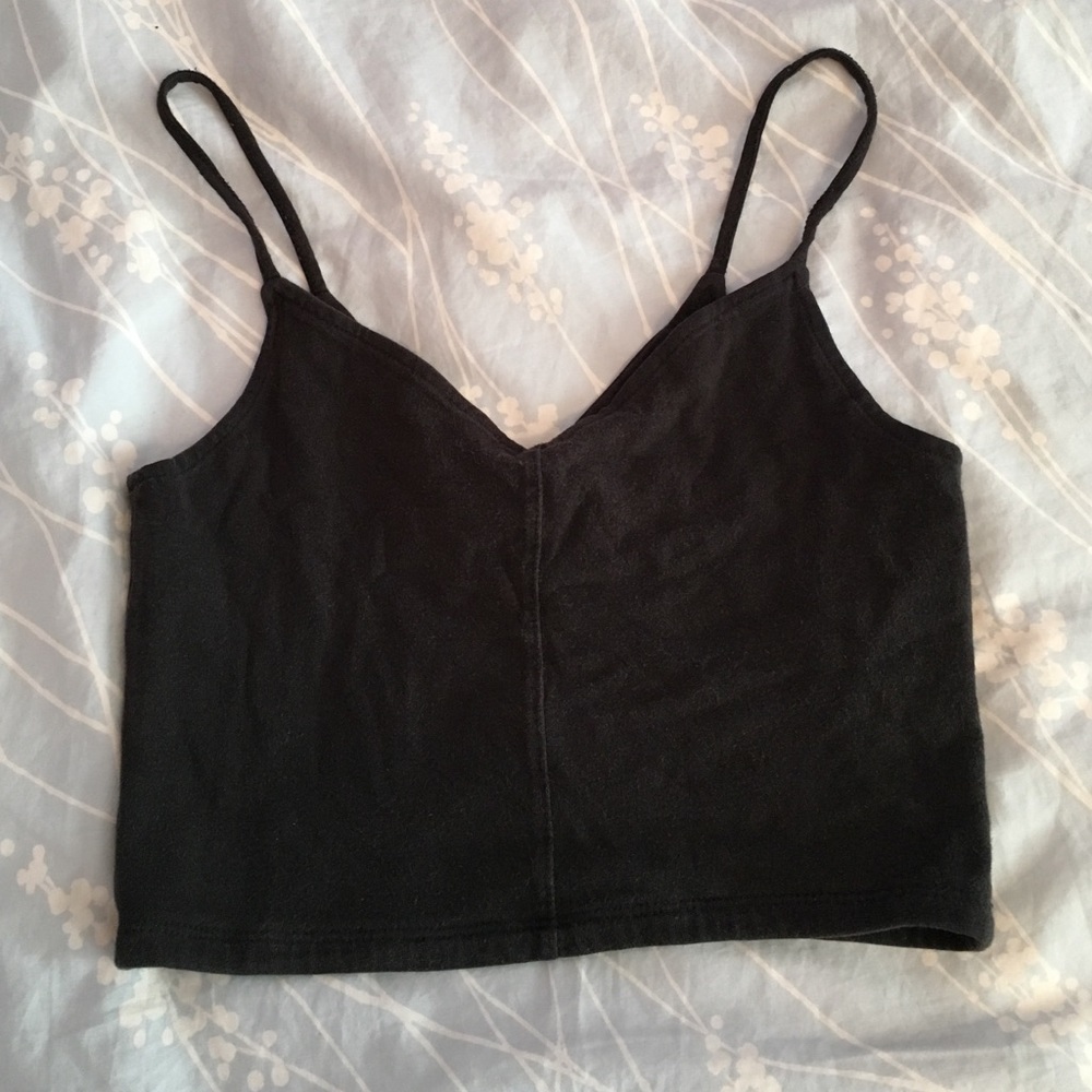 Hollister black crop top