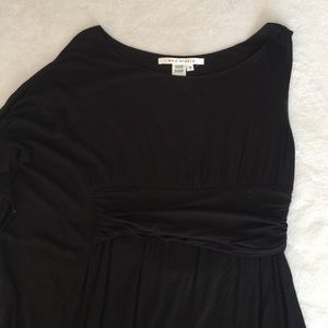 Max Studio Sleeveless One Shoulder Cape Dress