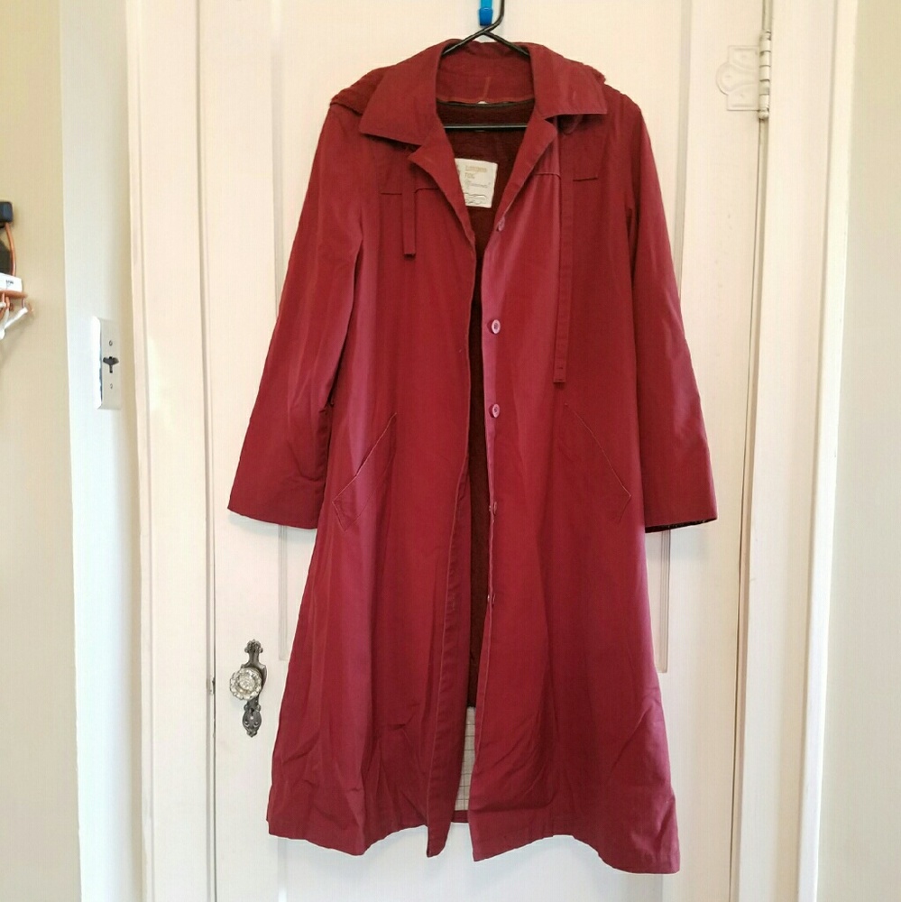Vintage London Fog Trench Coat w/ Hood and Lined