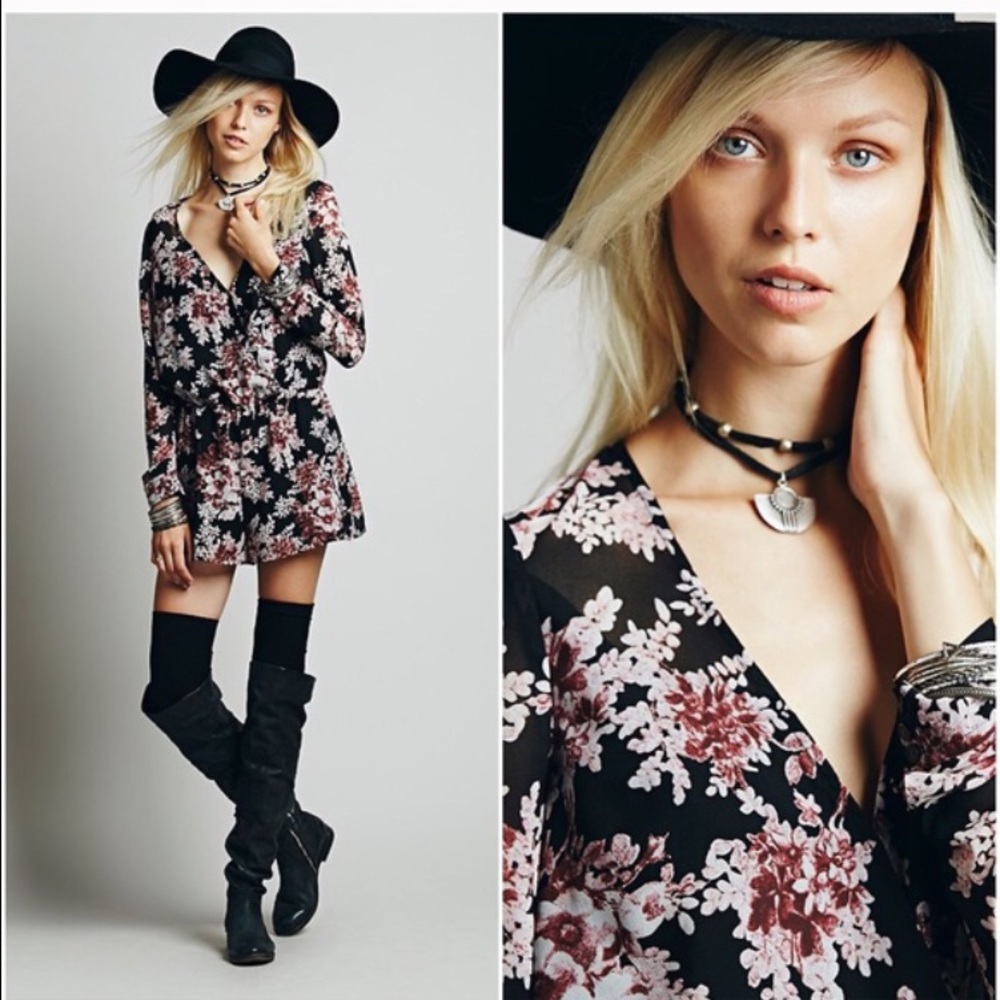 Free People Float Away Romper size medium