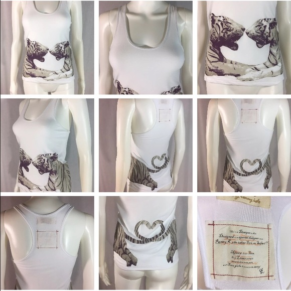 Torn by Ronny Kobo tiger micro modal tank top - Picture 4 of 4