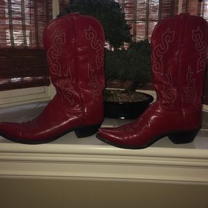 Lucchese 1883 Red Cowboy boots