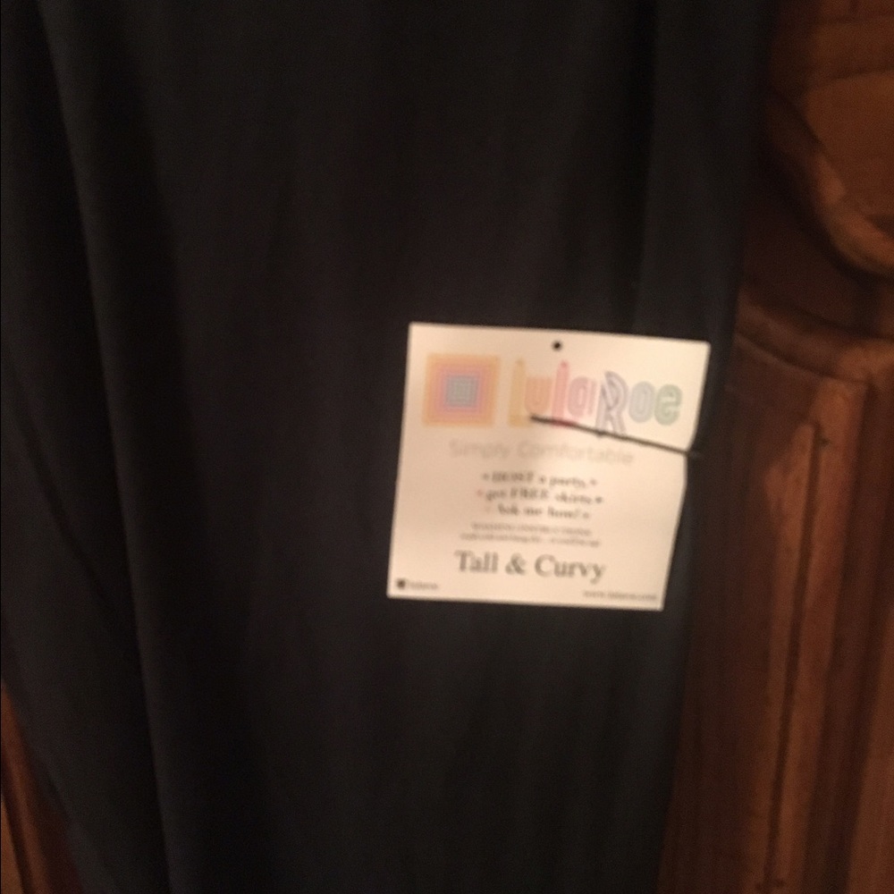 Unicorn all black Lularoe leggings TC HTF BNWT