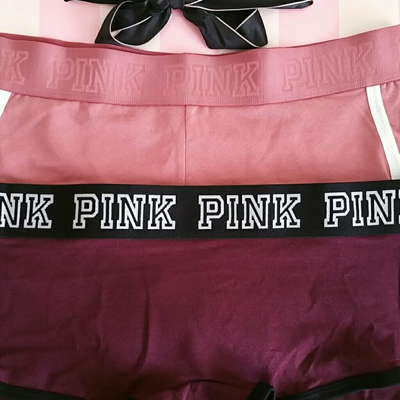 2 Nwt Pink Vs logo boyshort Available XS.S.M.L - Picture 4 of 4