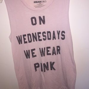Mean girls "on Wednesdays we wear pink" shirt