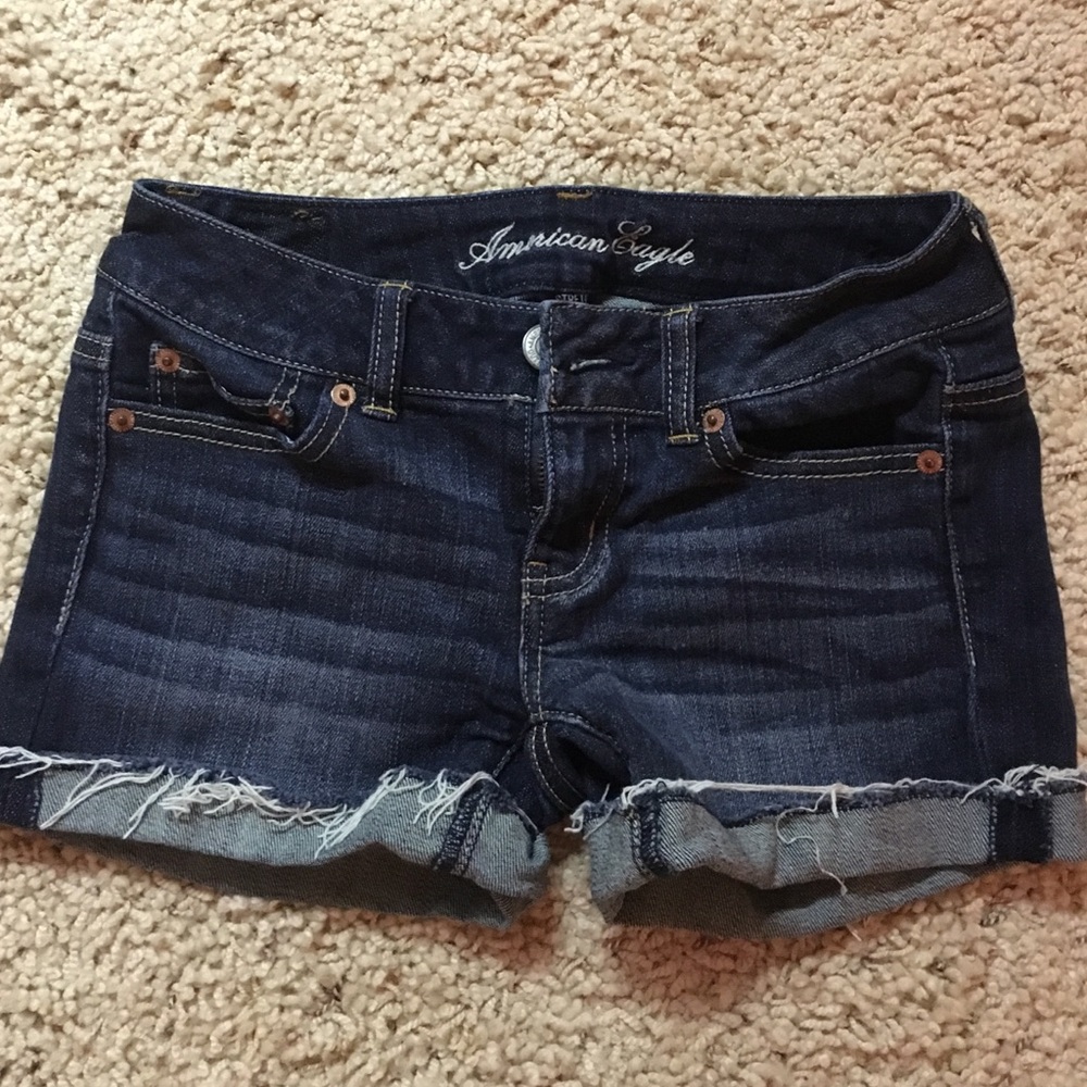 American eagle denim jean shorts size 00