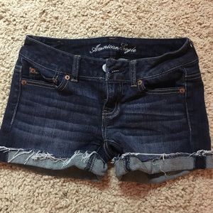 American eagle denim jean shorts size 00