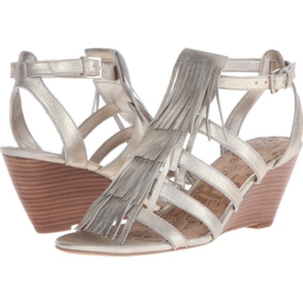 Sam Edelman Sandra Fringe Gladiator Wedge