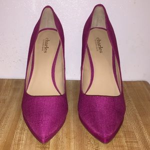 Charles David Magenta/Fushia/Pink Heels Size 9 NEW