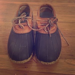 Size 8 LL Bean brown/brown duck shoes