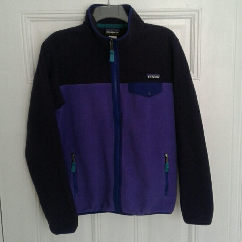 Purlple Zip front Patagonia jacket