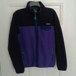 Purlple Zip front Patagonia jacket