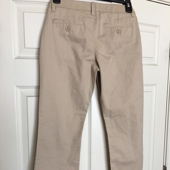 Girls Gap khaki uniform pants - Picture 2 of 3