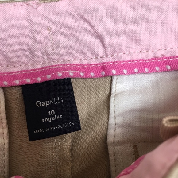 Girls Gap khaki uniform pants - Picture 3 of 3