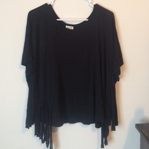 black fringe tee - Picture 3 of 3