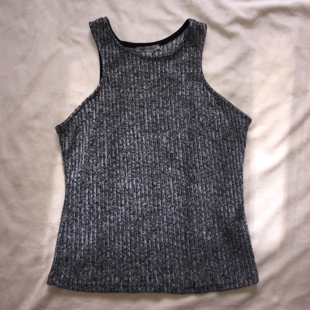 Gray crop top