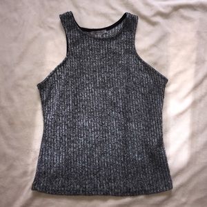 Gray crop top