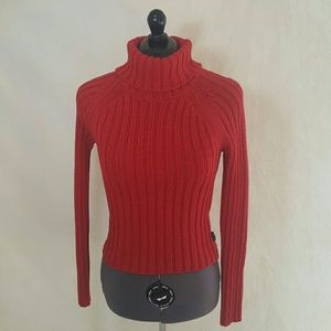 A & F Red Turtleneck Sweater