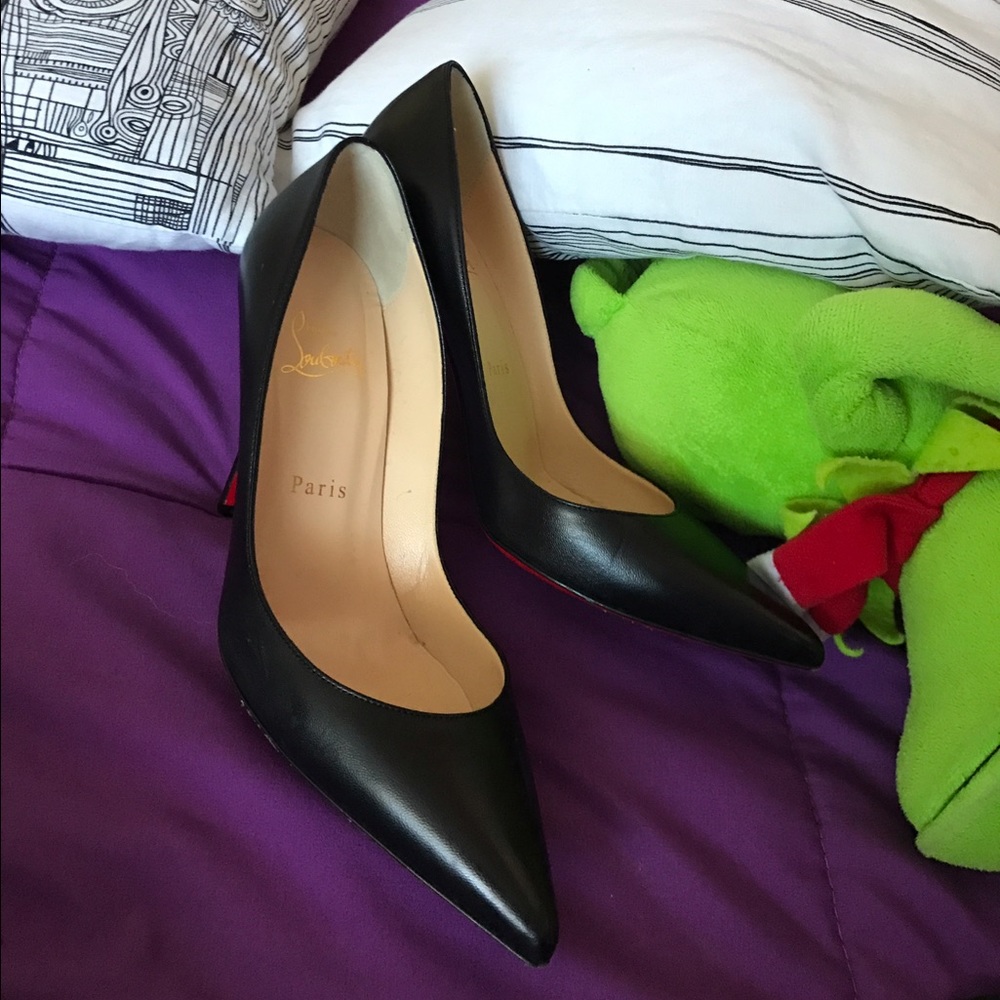 So Kate black leather louboutin