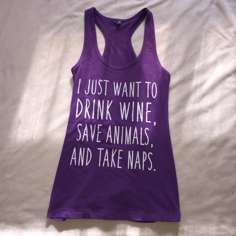 Purple tank top