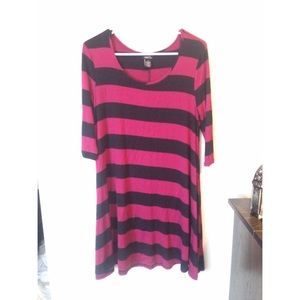 striped trapeze dress!