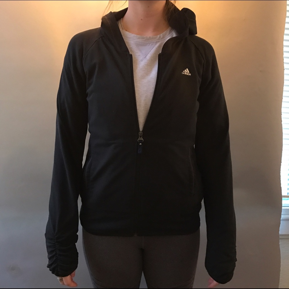 Adidas Black Zip Up Jacket