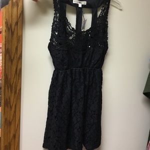 Adorable black lace tank top- size XS- from Vanity