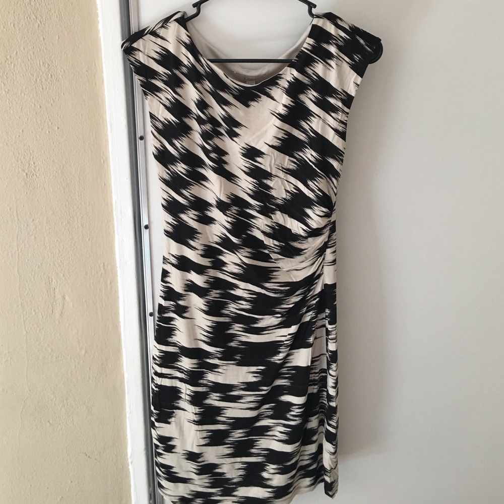 Off white and black anytime dress