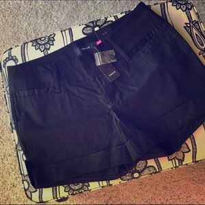 Torrid Plus Size Black Cuffed Shorts