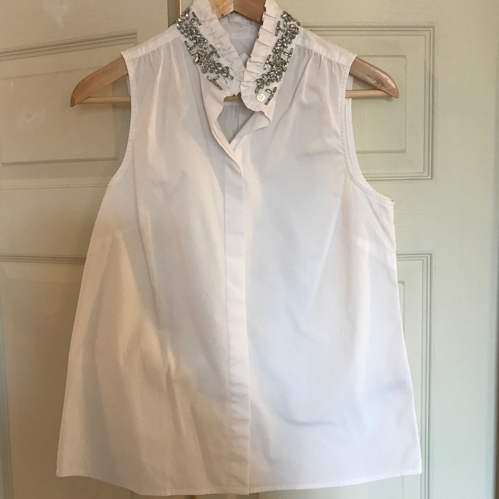 J Crew tilda rhinestone oxford