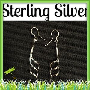EARRINGS, STERLING SILVER