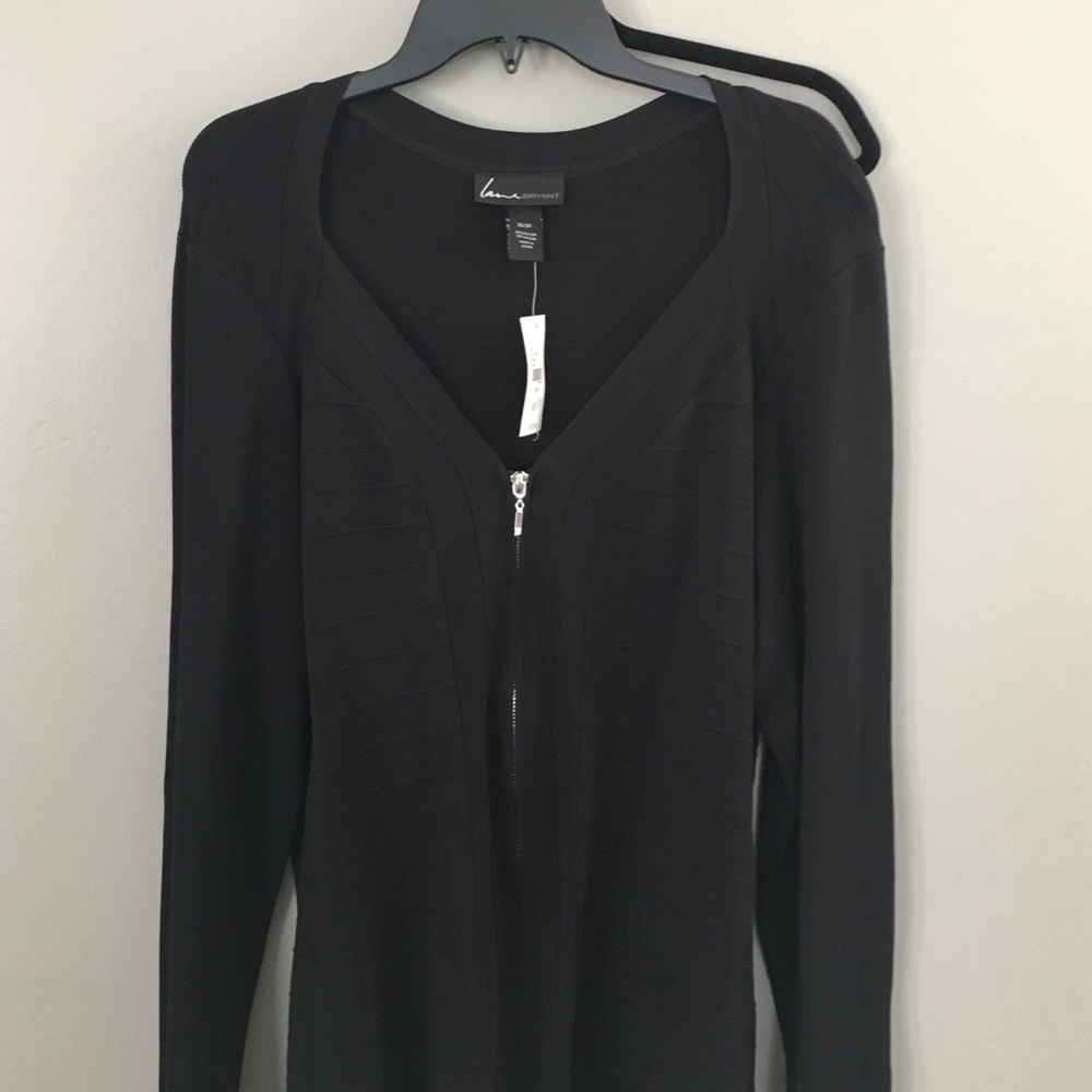 Layne Bryant black zipper sweater