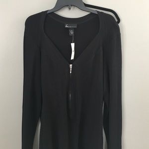 Layne Bryant black zipper sweater