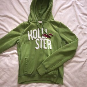 Green hoodie