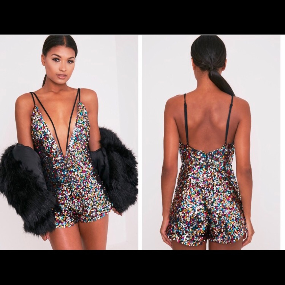 Confetti Sequin Birthday Romper 🎉