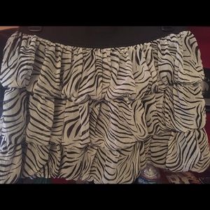 Zebra skirt