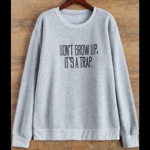 NEW gray crew neck sweatshirt