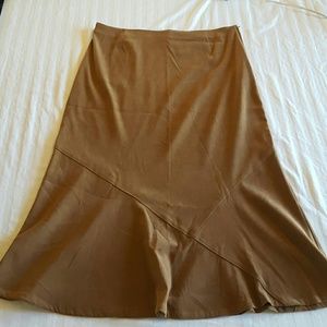 Skirt, worn once, size 16, tan/light brown