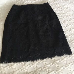 Black lace skirt, Ann Taylor Petites